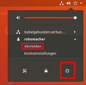 Ubuntu Abmeldung